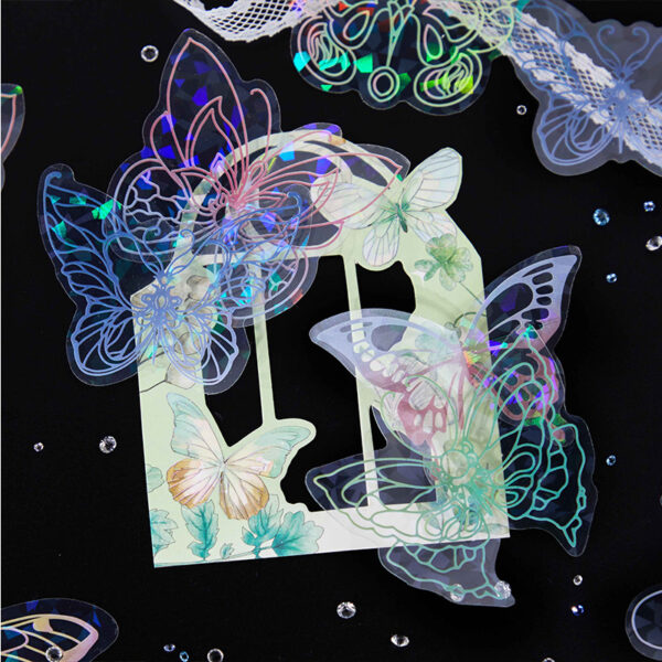 PET sticker pack Butterfly Theme Stickers 20PCS - Image 2