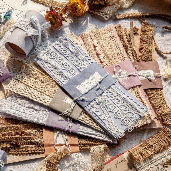 Material Pack Lace Decorative Paper 18 Sheets - Image 3