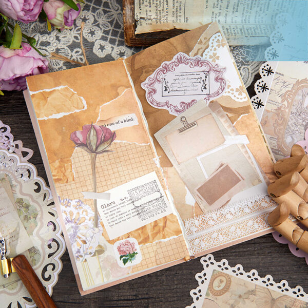 Decor Paper Pack Retro Hollow Decorative Paper 10PCS