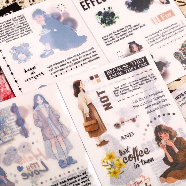 Sticker Book Girl Theme Stickers 10 Sheets - Image 4