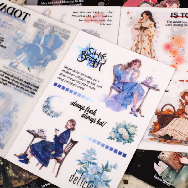 Sticker Book Girl Theme Stickers 10 Sheets - Image 5
