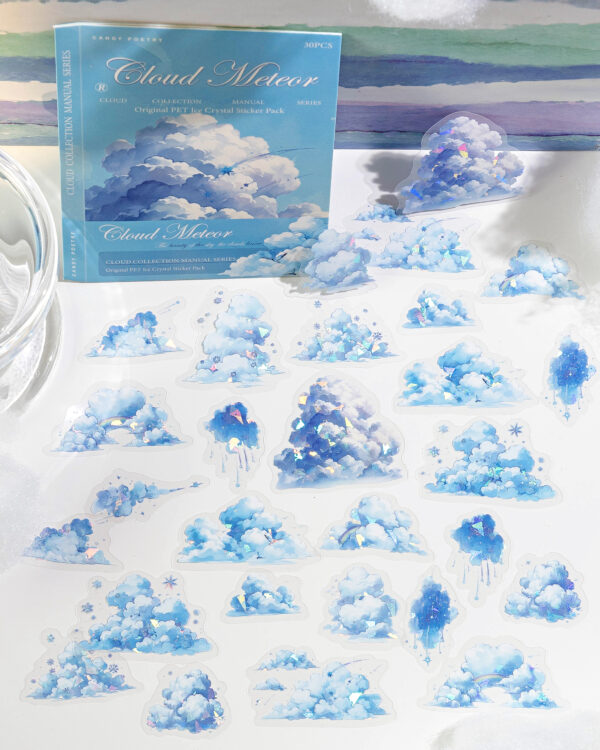 PET sticker pack Cloud theme stickers 30PCS - Image 16