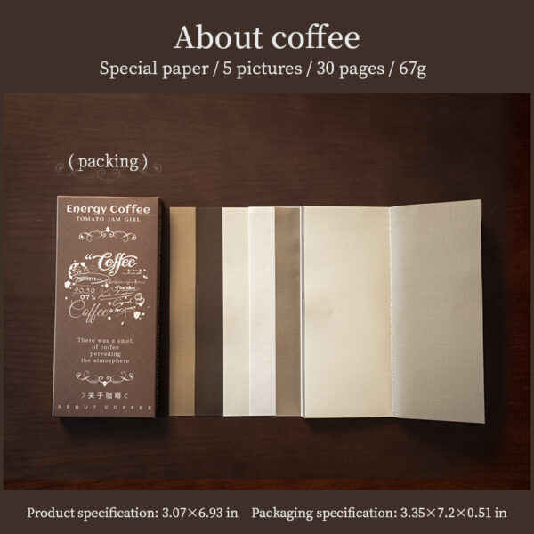Decor Paper Cafe Series Coffee Theme 30 sheets - Image 11