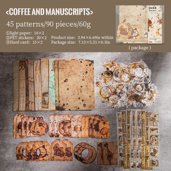 Material Pack Time Collection Vintage Stickers & Papers 90pcs - Image 10
