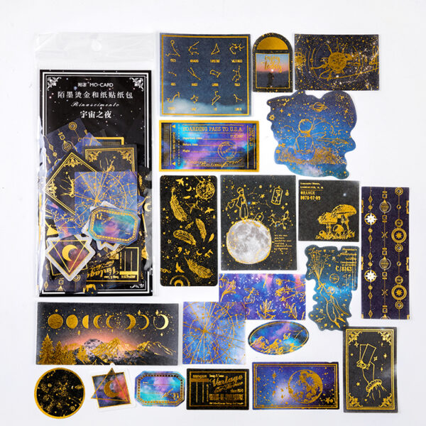 Gold-stamped sticker pack Renaissance series 60PCS - Image 10