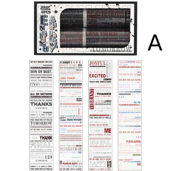 Tape Set English Parkway Series English Theme Die Cut Tape 2m - Image 16