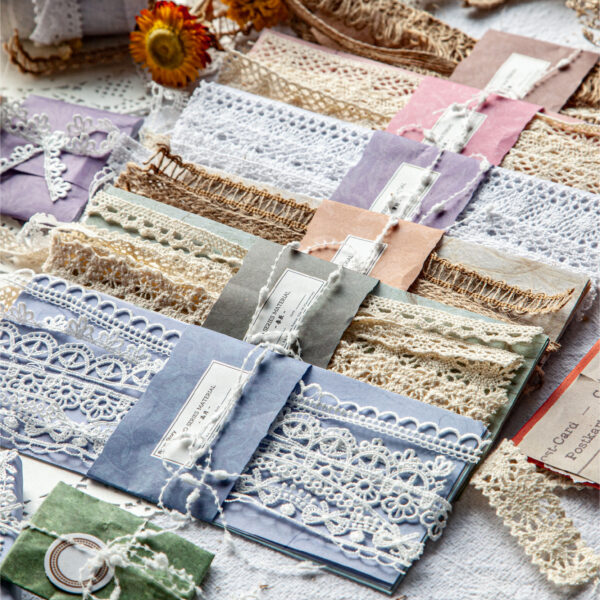 Material Pack Lace Decorative Paper 18 Sheets - Image 2