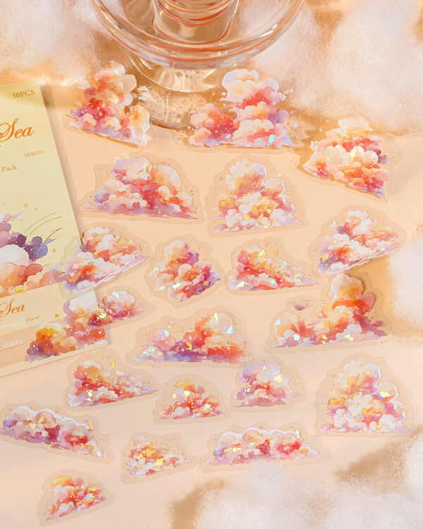 PET sticker pack Cloud theme stickers 30PCS - Image 13