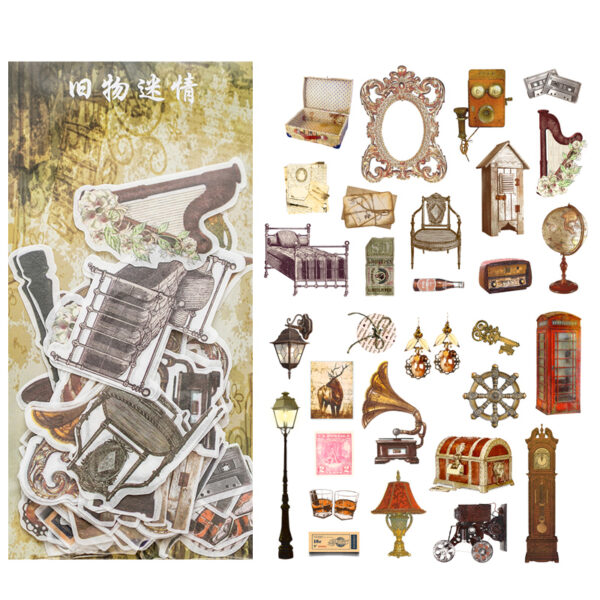 Washi sticker pack Retro plant theme stickers 60PCS - Image 13