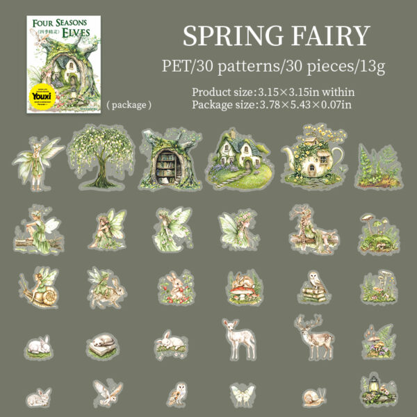 elf theme stickers