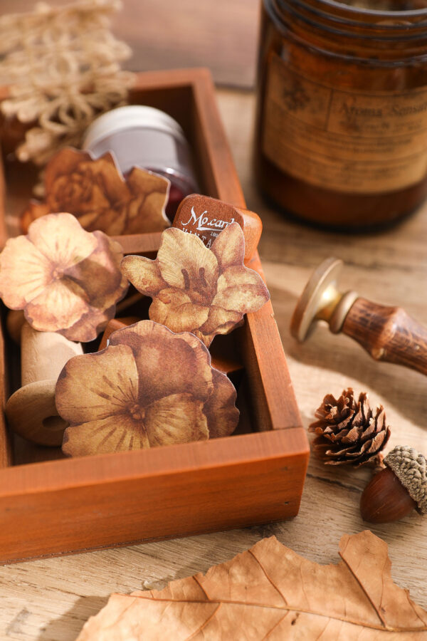 Sticker Pack Natural Boundless Fallen Leaves Specimen Theme 15PCS - Image 10
