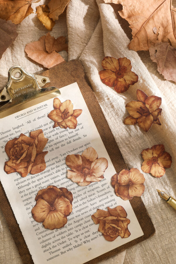 Sticker Pack Natural Boundless Fallen Leaves Specimen Theme 15PCS - Image 11