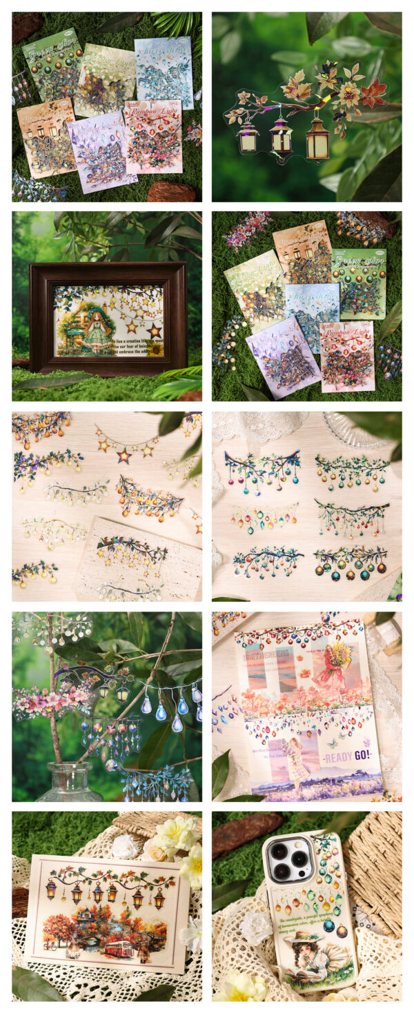 Sticker Pack Colorful Light Theme Stickers 12PCS - Image 14