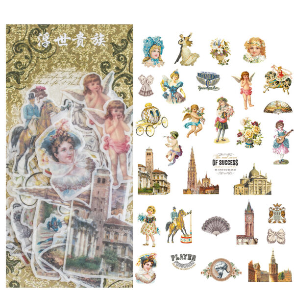 Washi sticker pack Retro plant theme stickers 60PCS - Image 16