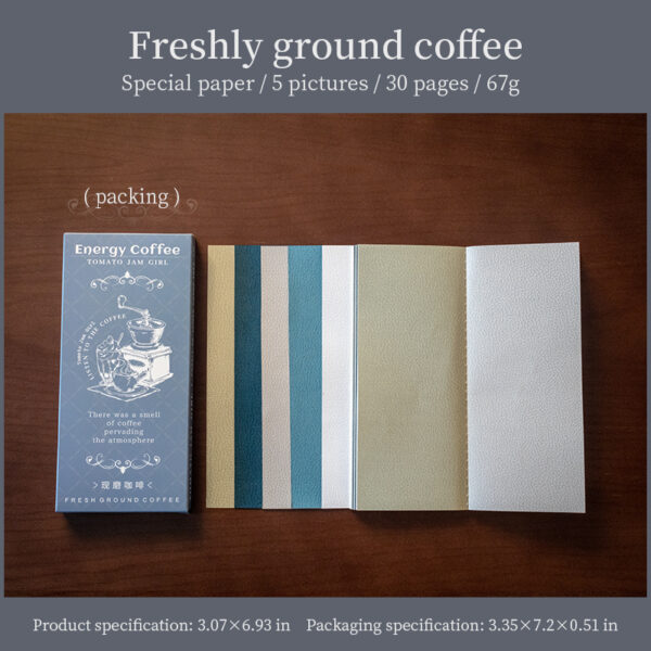 Decor Paper Cafe Series Coffee Theme 30 sheets - Image 16