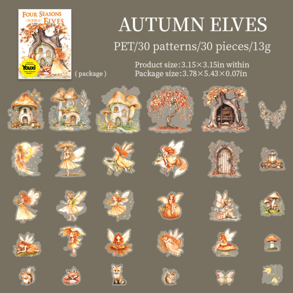 elf theme stickers
