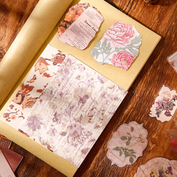 Material Pack Retro Art Decorative Paper 40PCS - Image 8