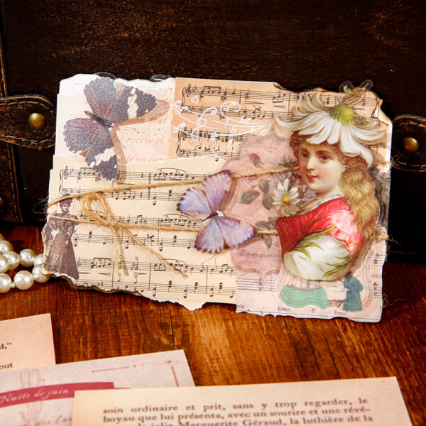 Material Pack Retro Art Decorative Paper 40PCS - Image 11