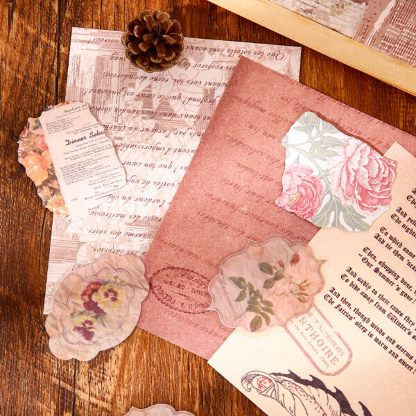 Material Pack Retro Art Decorative Paper 40PCS - Image 14