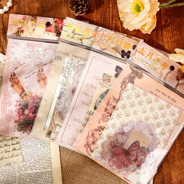 Material Pack Retro Art Decorative Paper 40PCS - Image 2