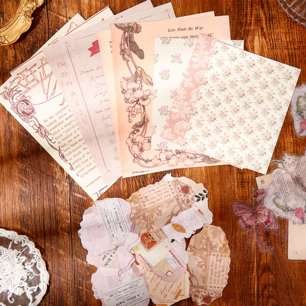 Material Pack Retro Art Decorative Paper 40PCS - Image 4
