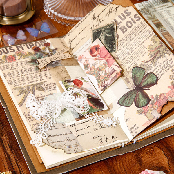 Material Pack Retro Art Decorative Paper 40PCS - Image 6