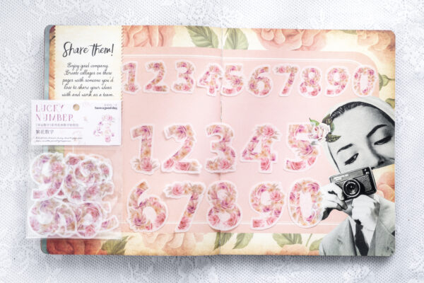 Sticker Pack Cursive Number Stickers 40PCS - Image 7
