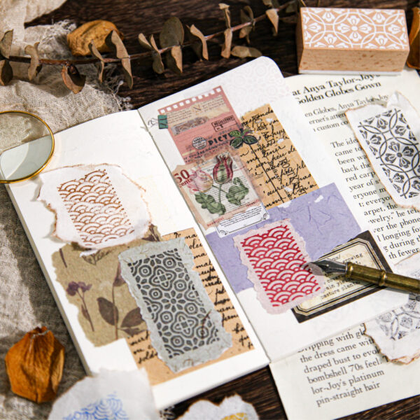 Stamp Wooden Seal Qiwen Series Retro Pattern Theme - Image 3