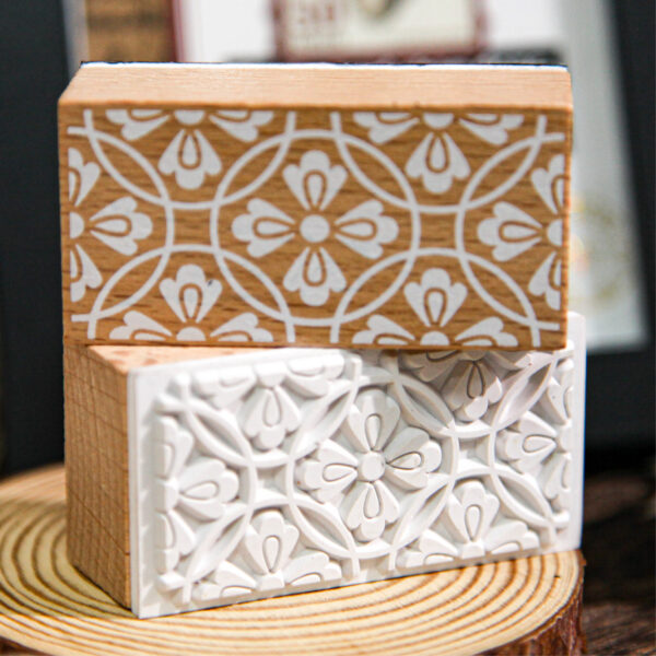 Stamp Wooden Seal Qiwen Series Retro Pattern Theme - Image 5