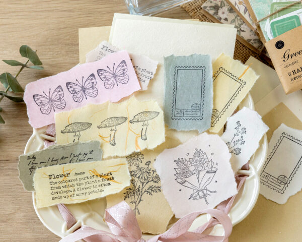 Paper Set Flower and Wildlife Series Flower Theme 40 sheets - Image 13