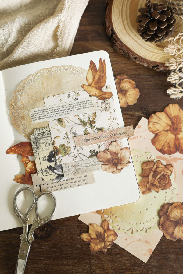 Sticker Pack Natural Boundless Fallen Leaves Specimen Theme 15PCS - Image 14