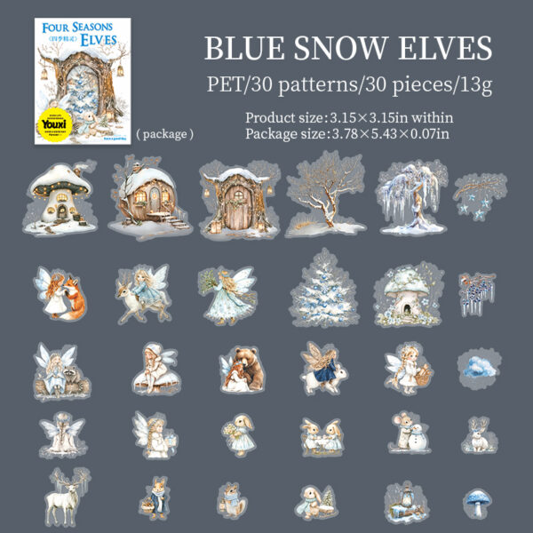 elf theme stickers
