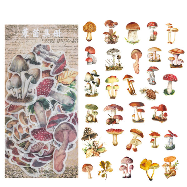Washi sticker pack Retro plant theme stickers 60PCS - Image 12