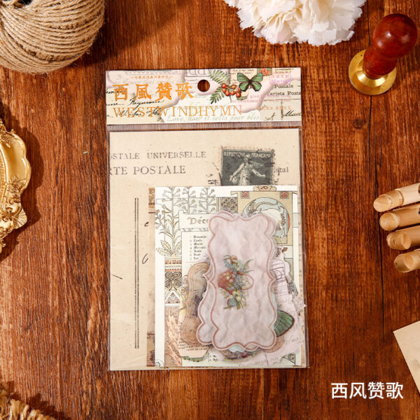 Material Pack Retro Art Decorative Paper 40PCS - Image 16