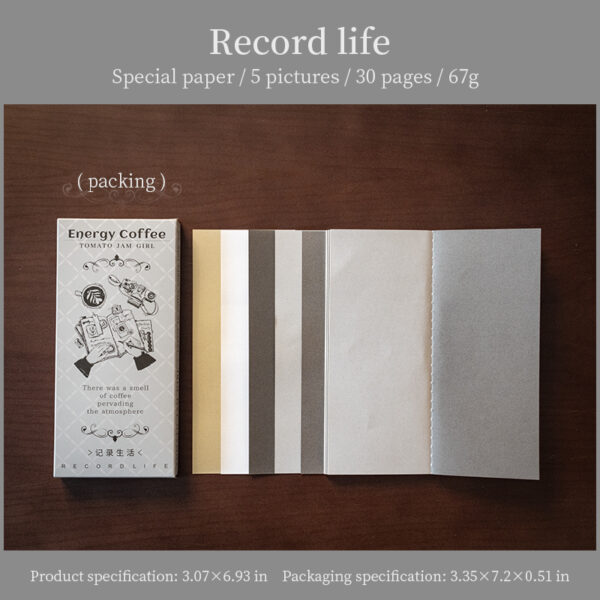 Decor Paper Cafe Series Coffee Theme 30 sheets - Image 13