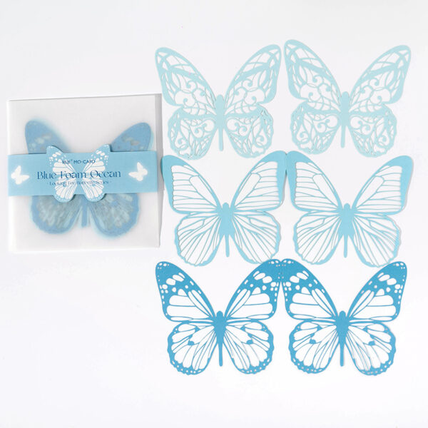 Hollow Butterfly Lace Decorative Paper 6PCS - Image 7