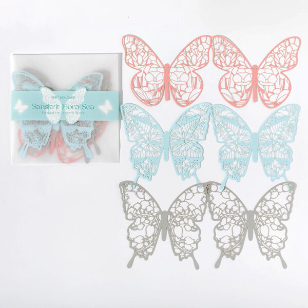 Hollow Butterfly Lace Decorative Paper 6PCS - Image 8