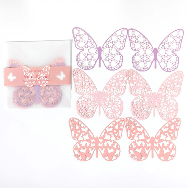 Hollow Butterfly Lace Decorative Paper 6PCS - Image 11