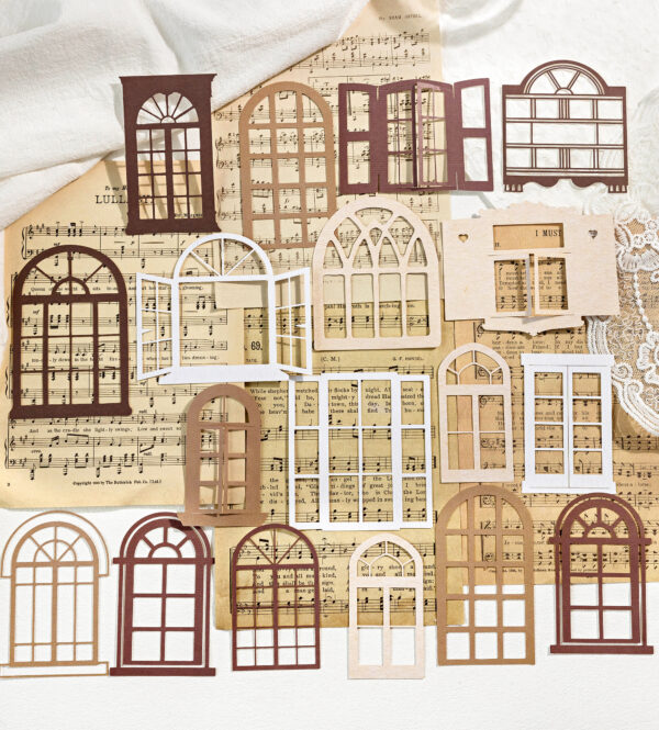 Hollow Paper Cutout Decoration Paper 15pcs - Image 15