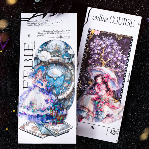 Stickers Starry Night Magic Notebook Series Background Notebook Decorative Stickers 10 Sheets