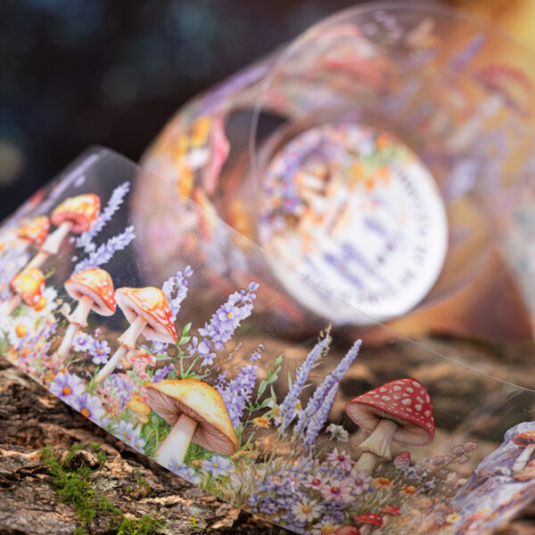 PET tape Harvest after the rainy season series Mushroom theme 2m
