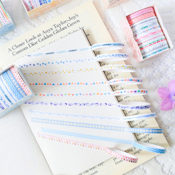 Washi Tape set Gentle color series Artistic style Cute plaid 2m