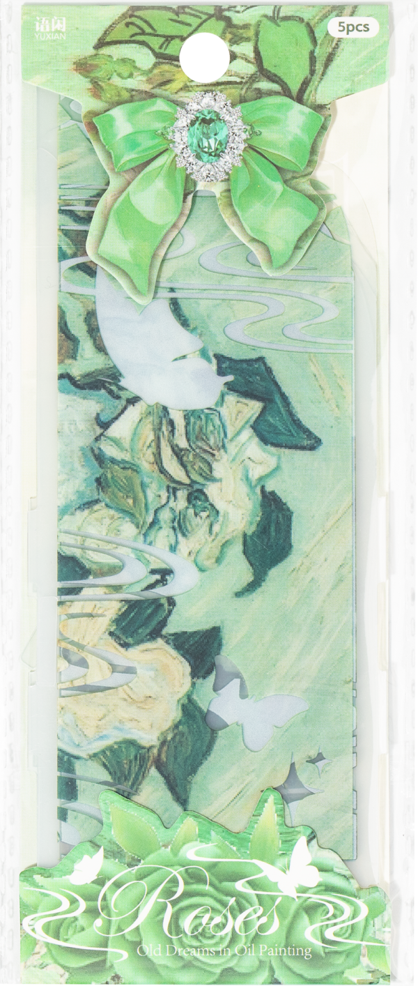 Special Shaped Transparent Bookmark Oil Painting Old Dream Series Oil Painting Theme Bookmark 1 Sheet