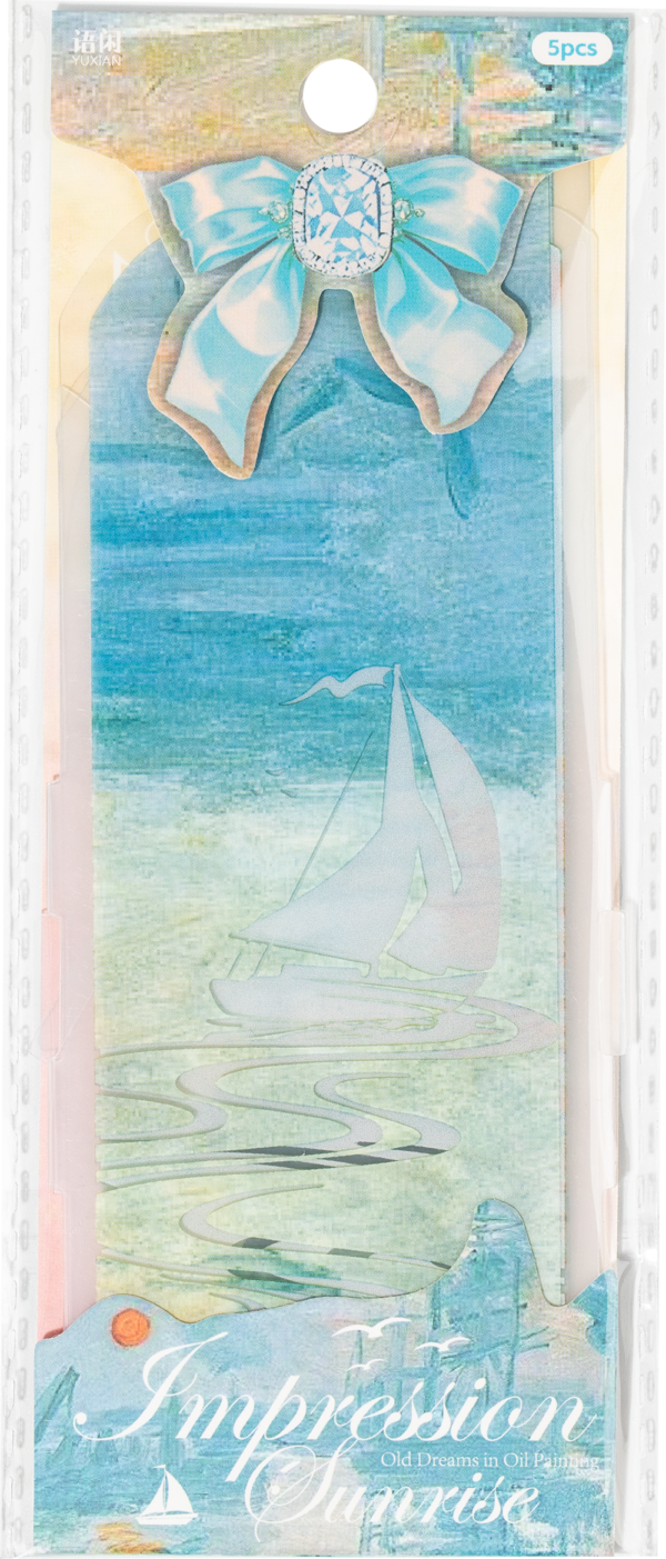 Special Shaped Transparent Bookmark Oil Painting Old Dream Series Oil Painting Theme Bookmark 1 Sheet