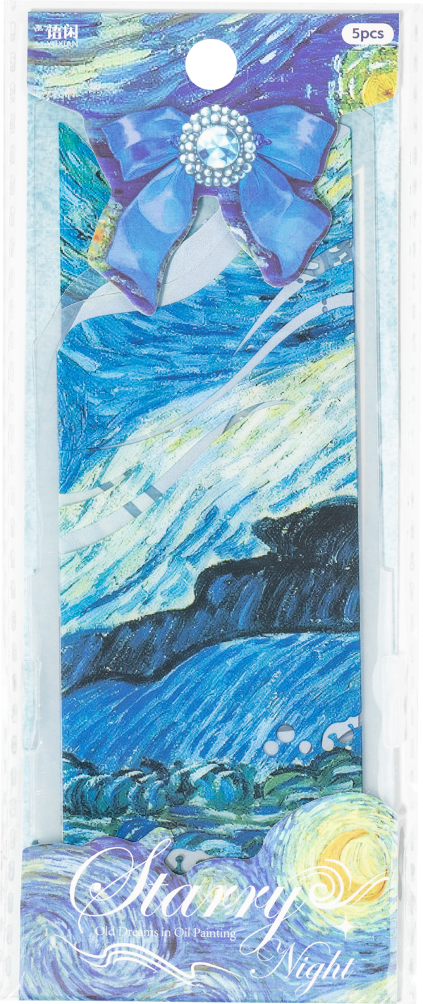 Special Shaped Transparent Bookmark Oil Painting Old Dream Series Oil Painting Theme Bookmark 1 Sheet