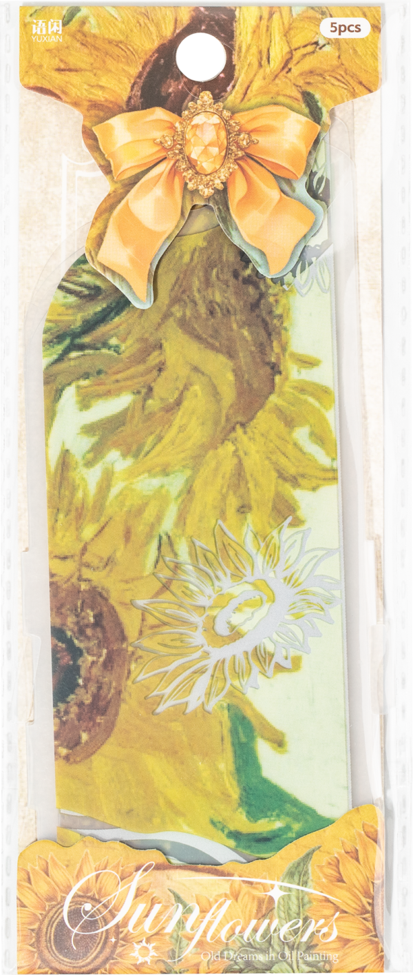 Special Shaped Transparent Bookmark Oil Painting Old Dream Series Oil Painting Theme Bookmark 1 Sheet