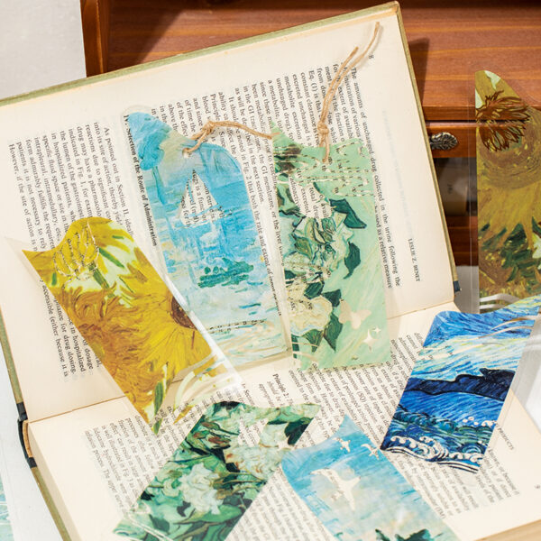Special Shaped Transparent Bookmark Oil Painting Old Dream Series Oil Painting Theme Bookmark 1 Sheet