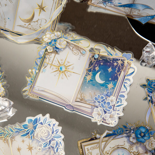 PET sticker pack Paper Dream Cloud Book Series Retro Gothic style 6 pieces