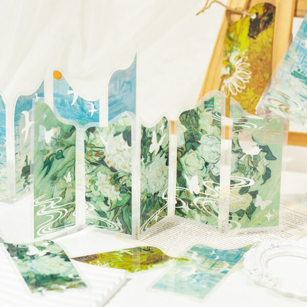 Special Shaped Transparent Bookmark Oil Painting Old Dream Series Oil Painting Theme Bookmark 1 Sheet
