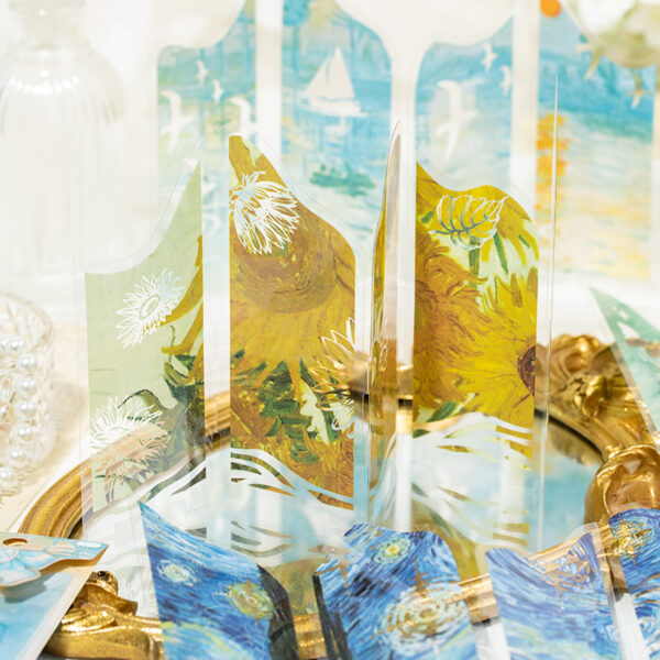 Special Shaped Transparent Bookmark Oil Painting Old Dream Series Oil Painting Theme Bookmark 1 Sheet